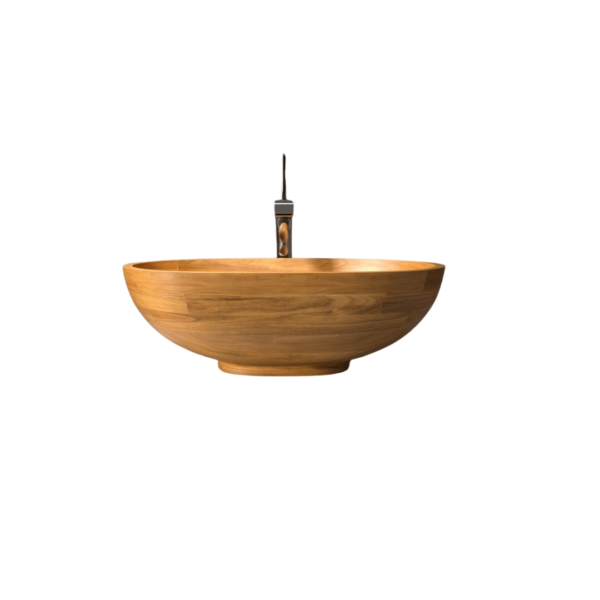 wood table top basin