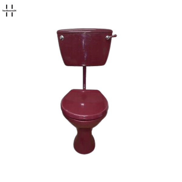 burgundy commode