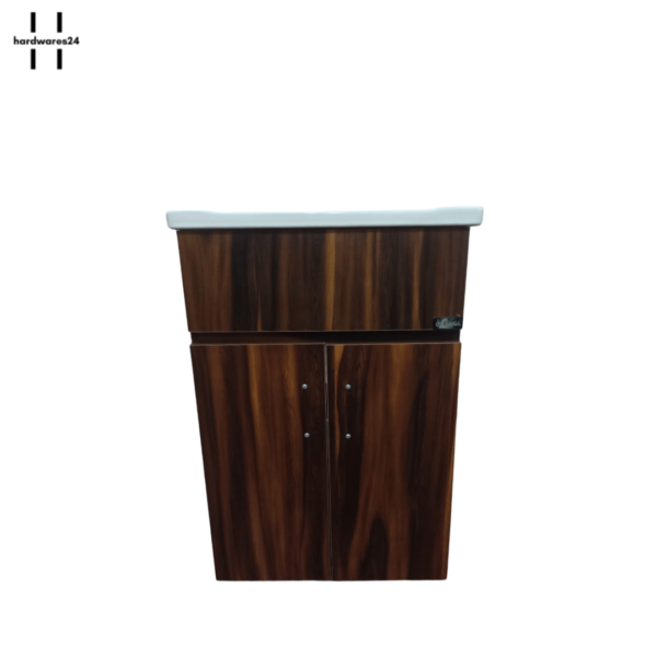 cabinet basin brown