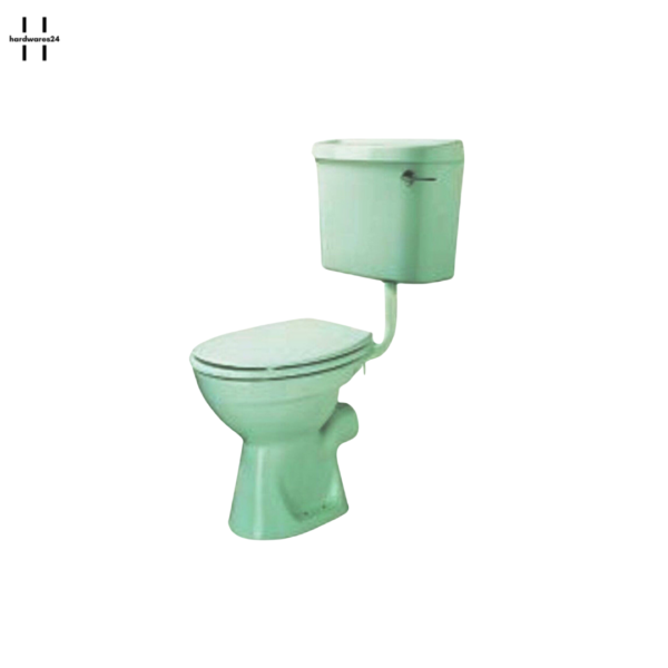 light green p trap commode set