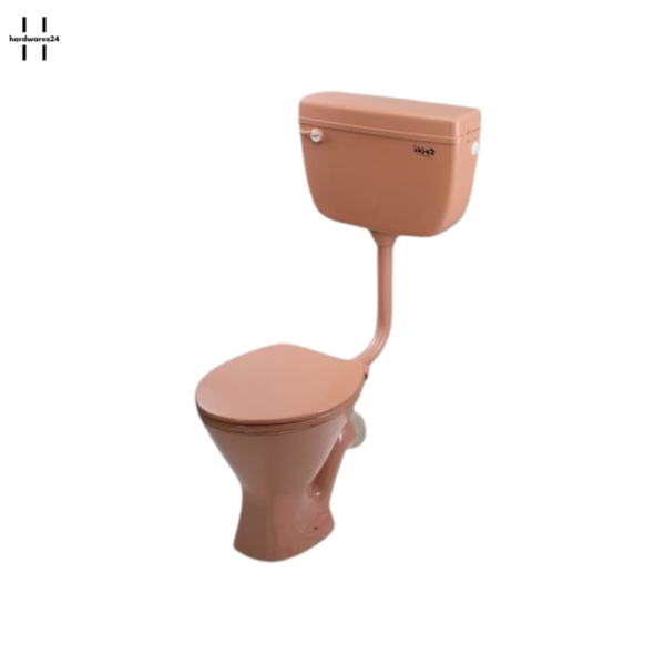 pink commode p trap set