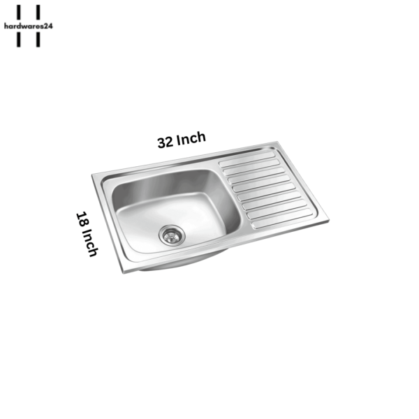 32 x 18 d'sons drain Board sink