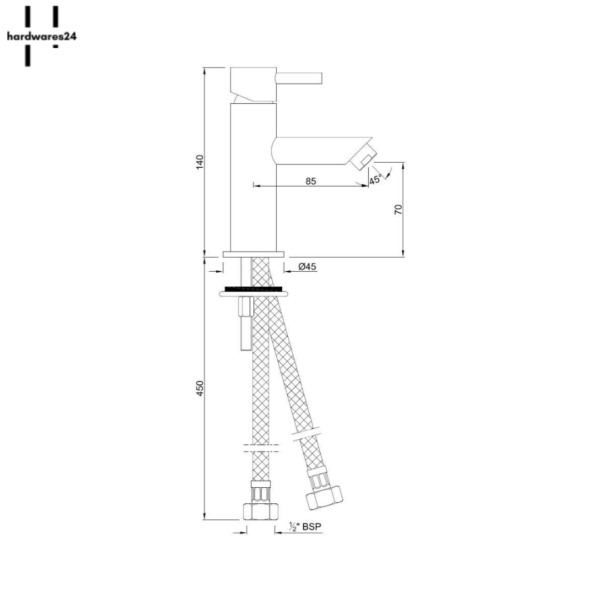 single lever basin mixer